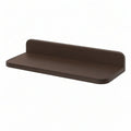 Wandregal mit Rückwand, 60 × 20 × 15 cm, MDF, Dunkelbraun