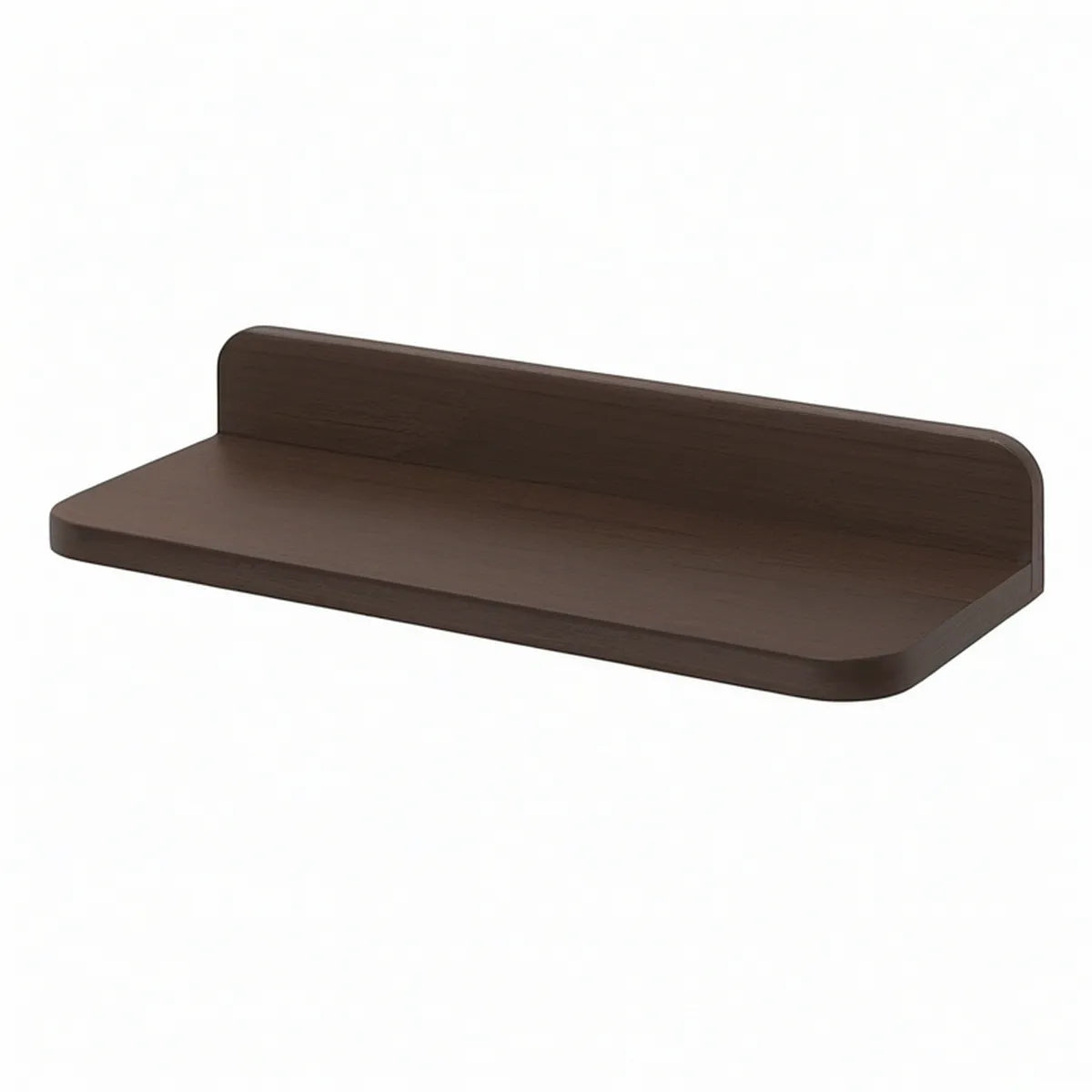 Wandregal mit Rückwand, 60 × 20 × 15 cm, MDF, Dunkelbraun